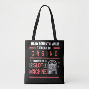 Casino Lover Lucky Gambling Slot Machine Tote Bag