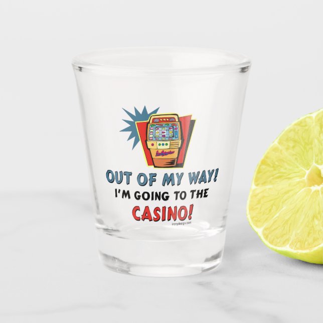 Casino Lovers Shot Glass (Front)