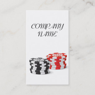 Casino Manager - Dealer Gamble Token Chip Business Card