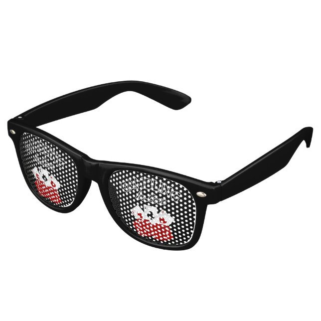 Casino Nevada Las Vegas Wedding Party Favour Retro Sunglasses (Angled)