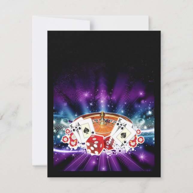 Casino night invitation (Front)
