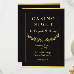 Casino Night Invitation | Poker Birthday Party