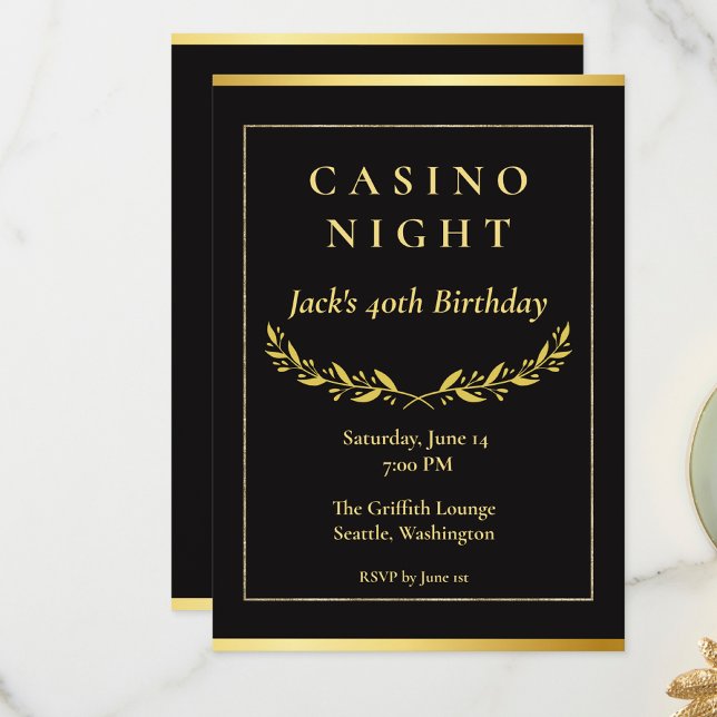 Casino Night Invitation | Poker Birthday Party (Creator Uploaded)
