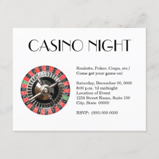 Casino Night Invitations