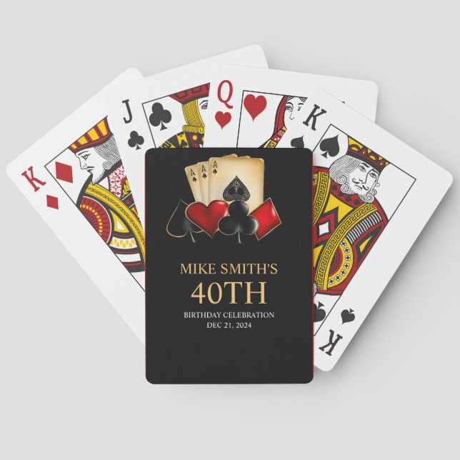 CASINO NIGHT, POKER NIGHT, GAMBLE, CARDS DICE (Back)