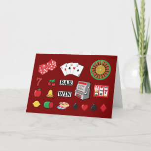 Casino Night Slot Machine Poker Lucky 7s Card