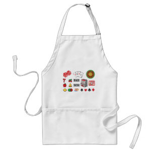 Casino Night Slot Machine Poker Lucky 7s Standard Apron