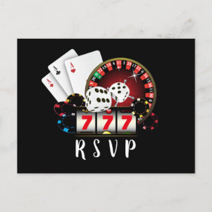 casino, nuit casino, carte postale RSVP