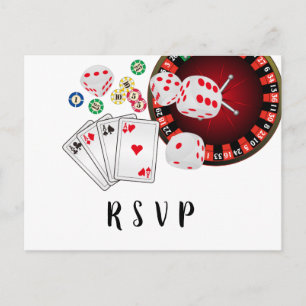 casino, nuit casino, carte postale RSVP