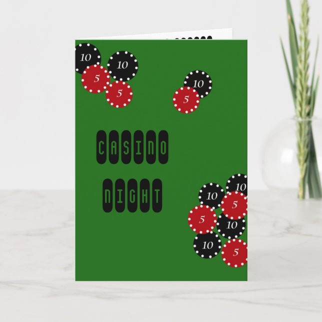 Casino Party Invitation (Front)