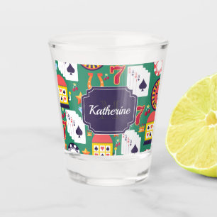Casino Pattern Shot Glass