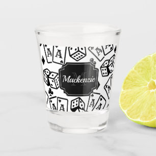 Casino Pattern Shot Glass