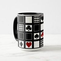 Casino playing cards suits hearts crosses clubs sp