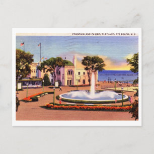 Casino, Playland, Rye, New York Vintage Postcard