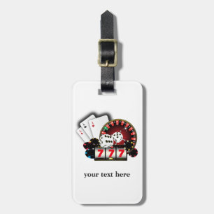 casino, poker, adult item, Luggage Tag