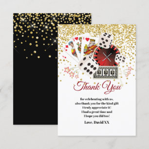 casino, poker, adult, thank you card