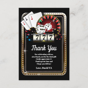 casino, poker, adult, thank you card