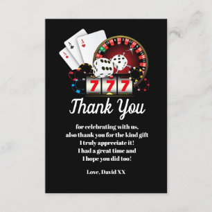 casino, poker, adulte, carte de remerciements
