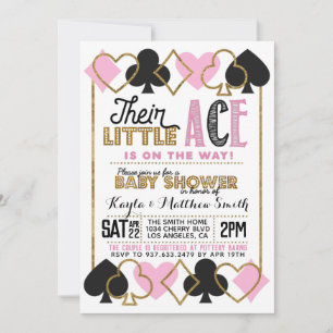 Casino Poker Bébé Coed Douche Invitation