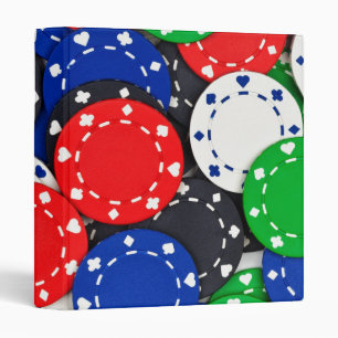 Casino poker chips binder