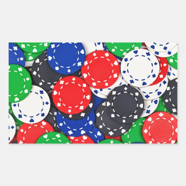 Casino poker chips sticker (Front)