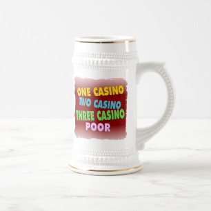 casino poor beer stein