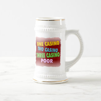 casino poor beer stein