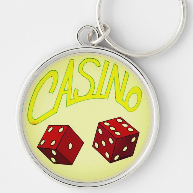 Casino Roll the Dice Keychain (Front)