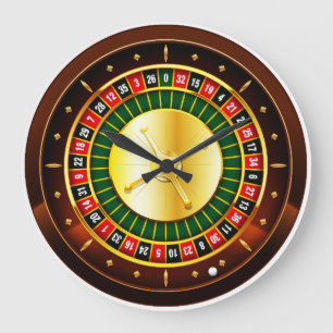 Casino Roulette Large Clock