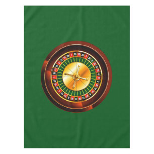 Casino Roulette Wheel Tablecloth