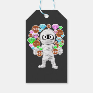 Casino Slots Gambling Mummy Jackpots Bonus Win Gift Tags