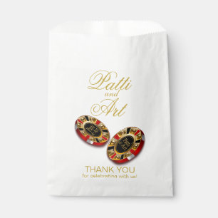 Casino Style Wedding ASK ME TO PUT NAMES IN CHIPS Favour Bag