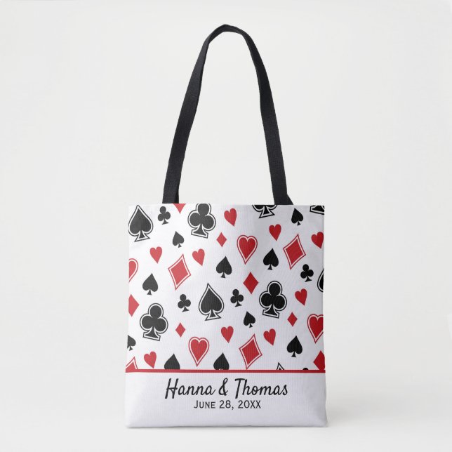 Casino Theme Las Vegas Wedding Tote Bag (Front)