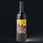 Casino Theme Party Wine Label<br><div class="desc">Personalized casino theme wine or sparkling wine labels. Colourful design.</div>