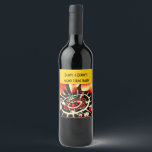 Casino Theme Party Wine Label<br><div class="desc">Personalized casino theme wine or sparkling wine labels. Colourful design.</div>