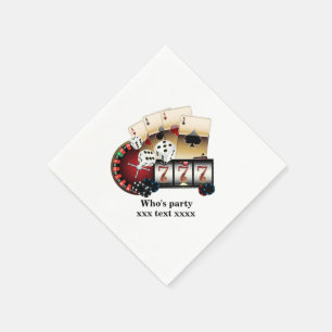 casino, vegas, poker, gambling, adult napkin