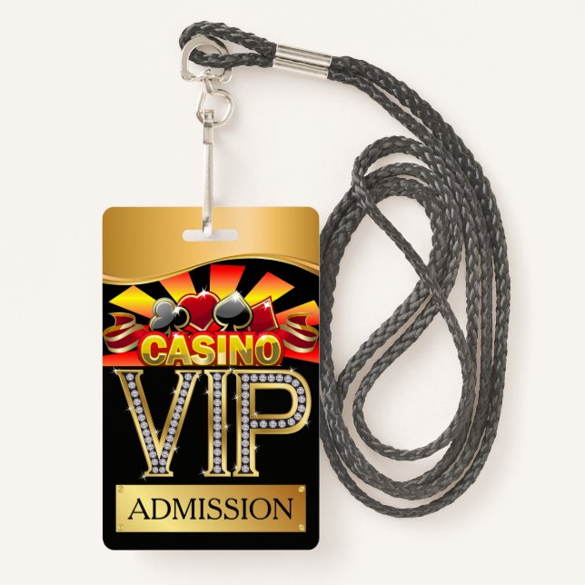 CASINO VIP Lanyard BADGE (Devant avec lanière)