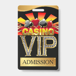CASINO VIP Lanyard BADGE See Back
