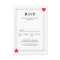 Casino Wedding RSVP Card