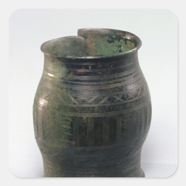 Cask shaped armband, Hallstatt Culture Square Sticker (Front)