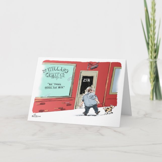 Casket Co. Slogan birthday card (Front)