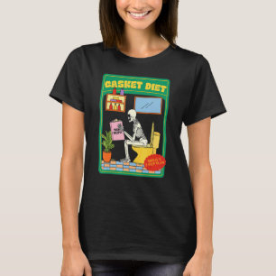 Casket Diet  Vegan Recipes  Skelly's 3 Step Plan T-Shirt