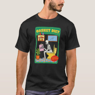 Casket Diet  Vegan Recipes  Skelly's 3 Step Plan T-Shirt