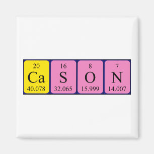 Cason periodic table name magnet