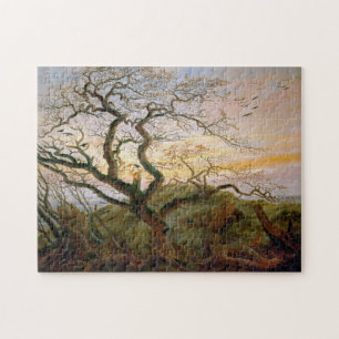 Caspar David Friedrich 'Crow Tree' famous painting Jigsaw Puzzle