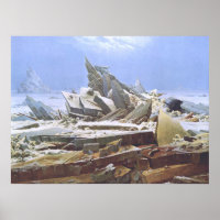 Caspar David Friedrich - Poster de la mer Polaire