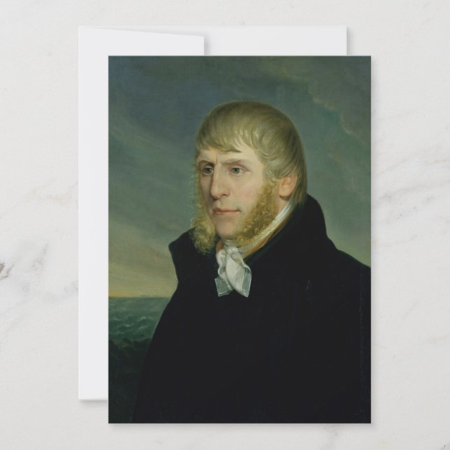 Caspar David Friedrich - Self-portrait Invitation (Front)