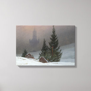Caspar David Friedrich - Winter Landscape Canvas Print