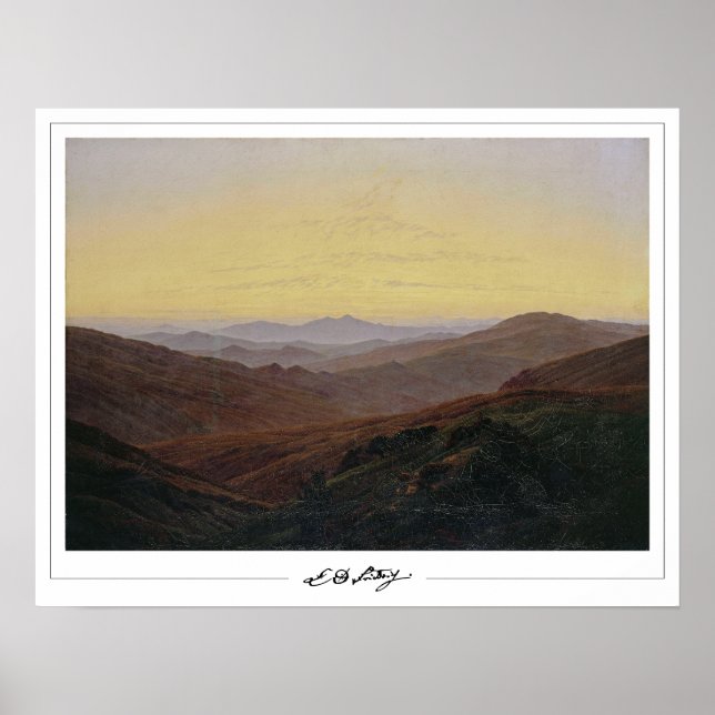 Caspar David Friedrich Zedign Art Poster #120 (Front)