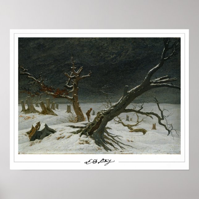 Caspar David Friedrich Zedign Art Poster #128 (Front)